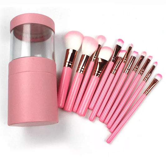 12 Piece It-Girl Makeup Brush Set With Case